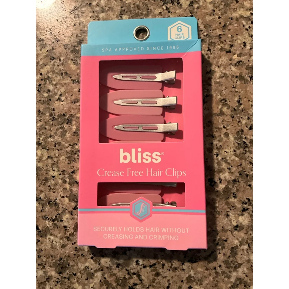 6-pack of Bliss Crease Free Hair Clips